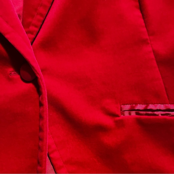 STUNNING flawless vintage Marshall Field’s velvet blazer in red-pink - 12 - Picture 4 of 7